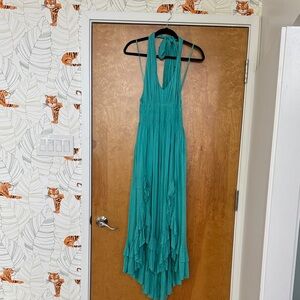 Mustard Seed Teal High Low Dress